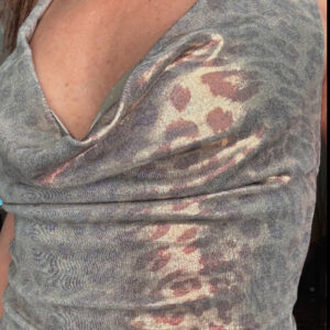 Top halter animal print