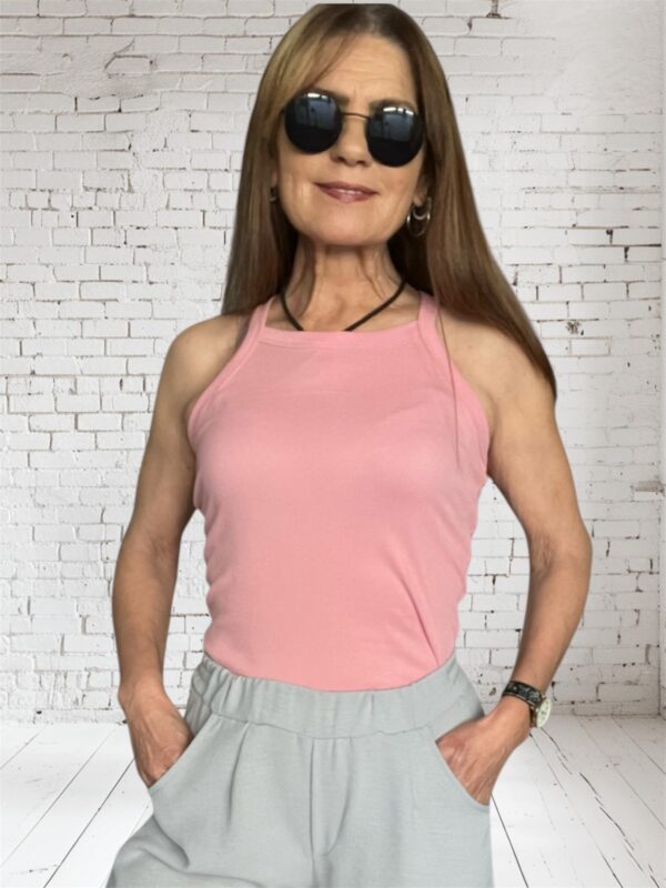 Top rib rosa