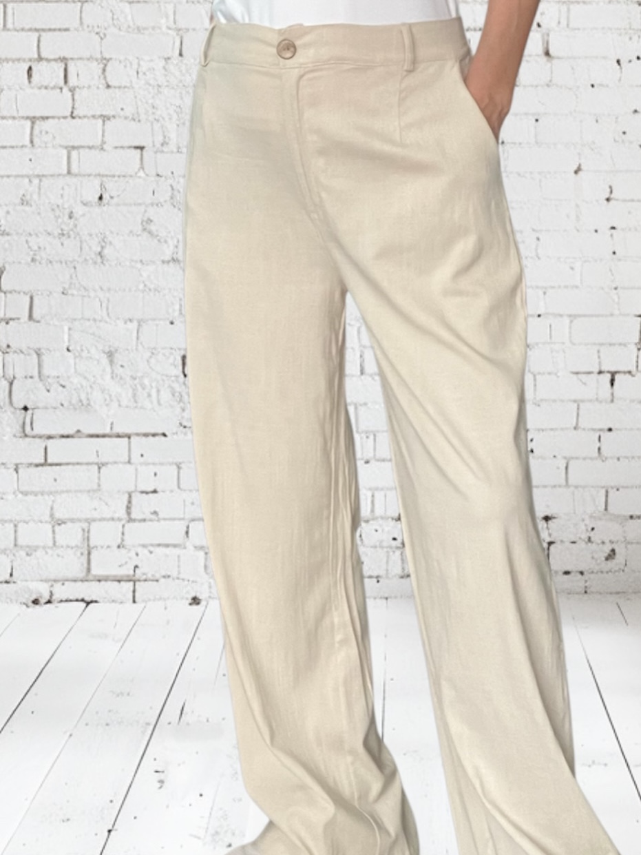 Pantalón Lino arena