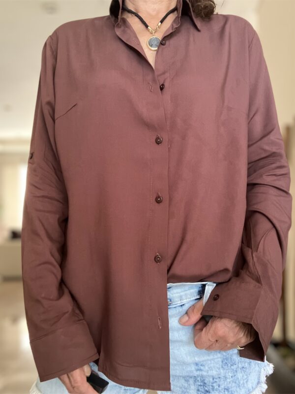Camisa básica poplin