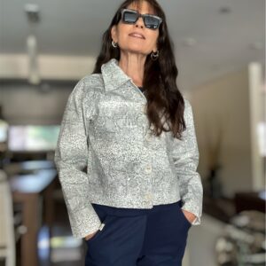 Chaqueta reptil print