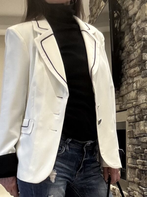 Blazer sastrero blanco