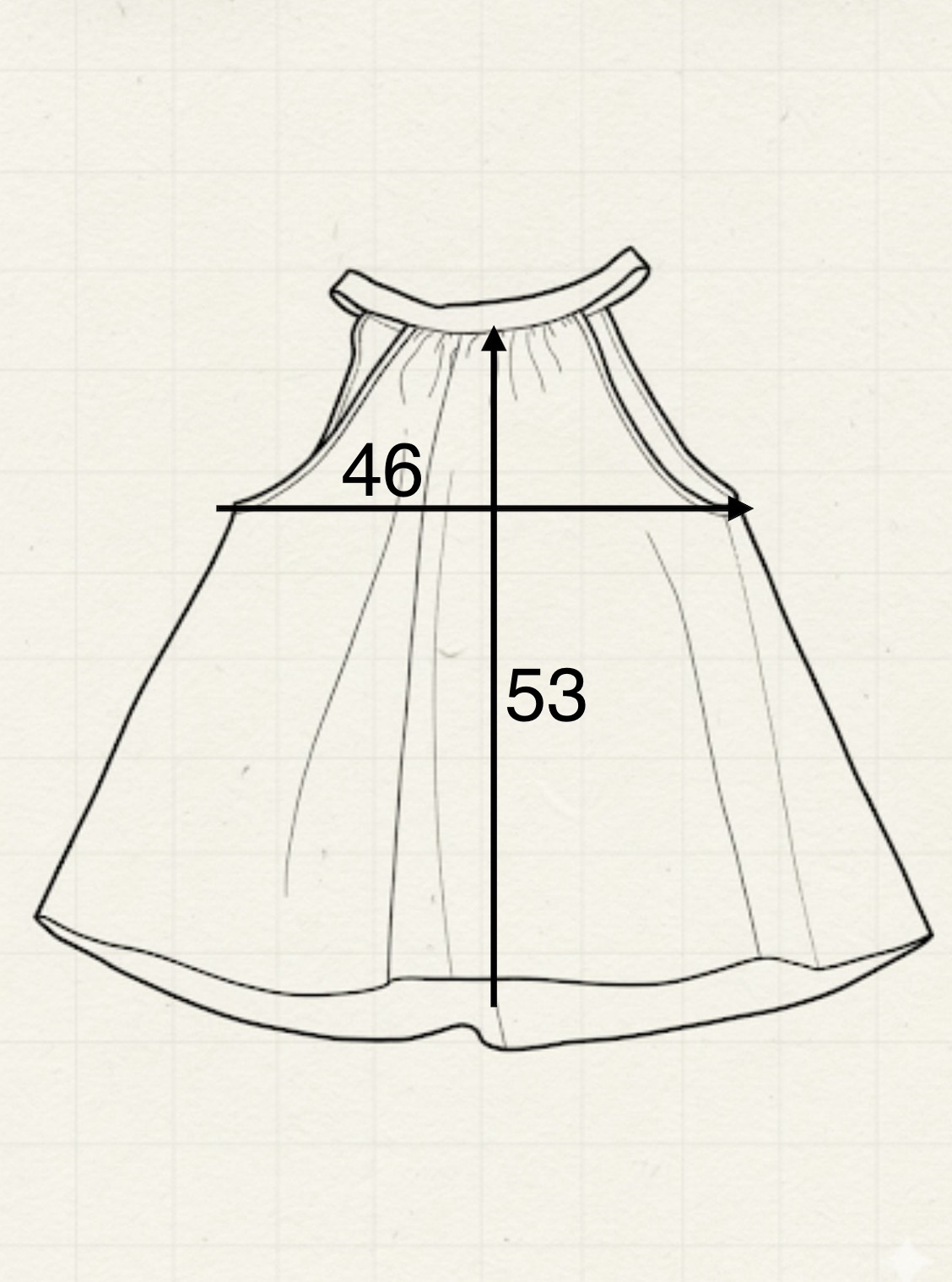 Top halter satinado celeste lavanda - Imagen 2
