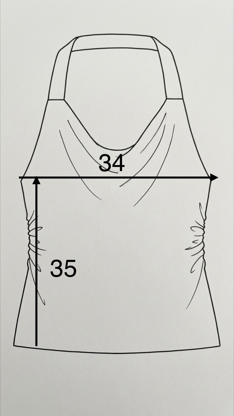 Top drapeado blanco - Imagen 2
