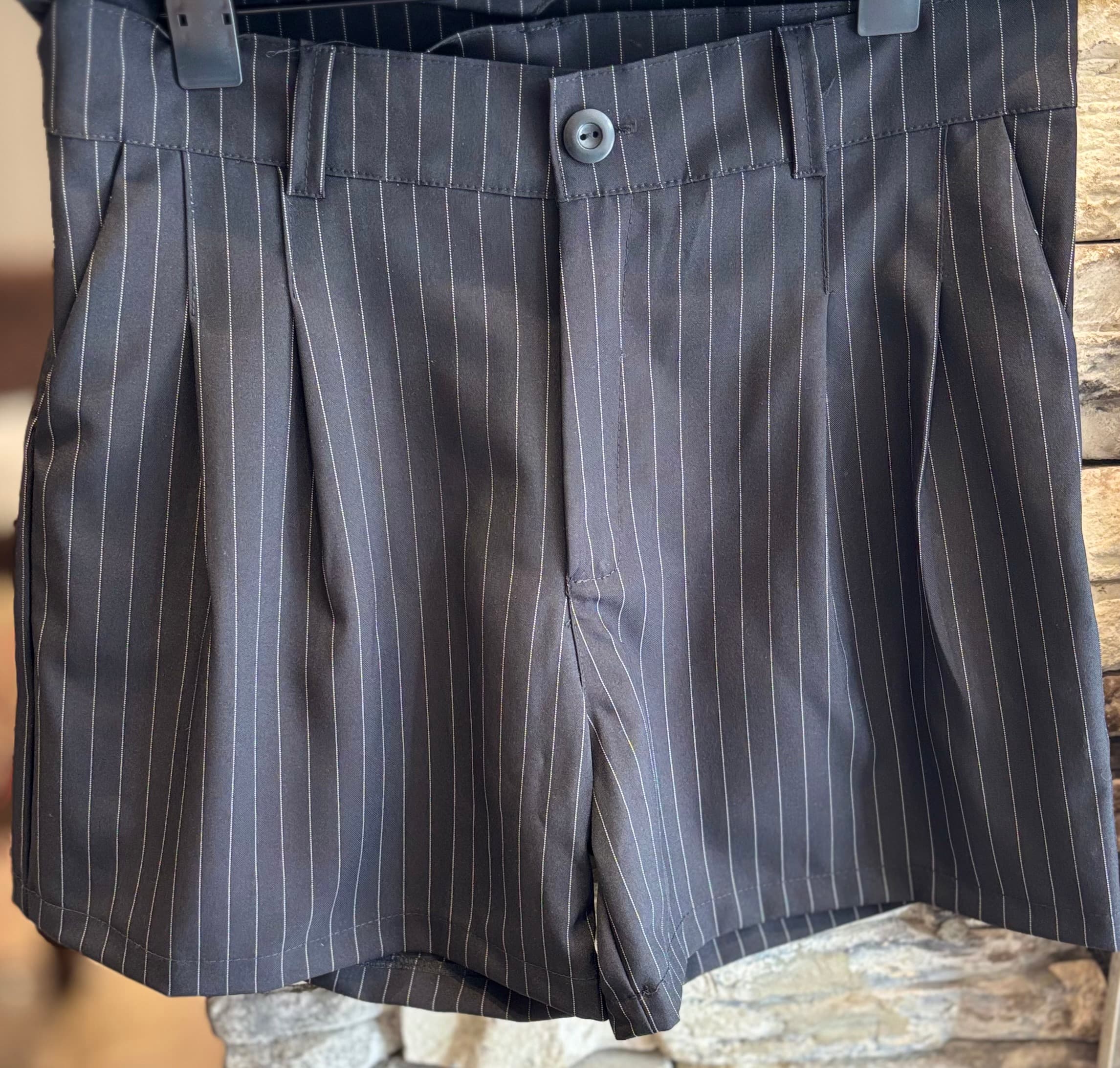 Short sastrero negro raya diplomática