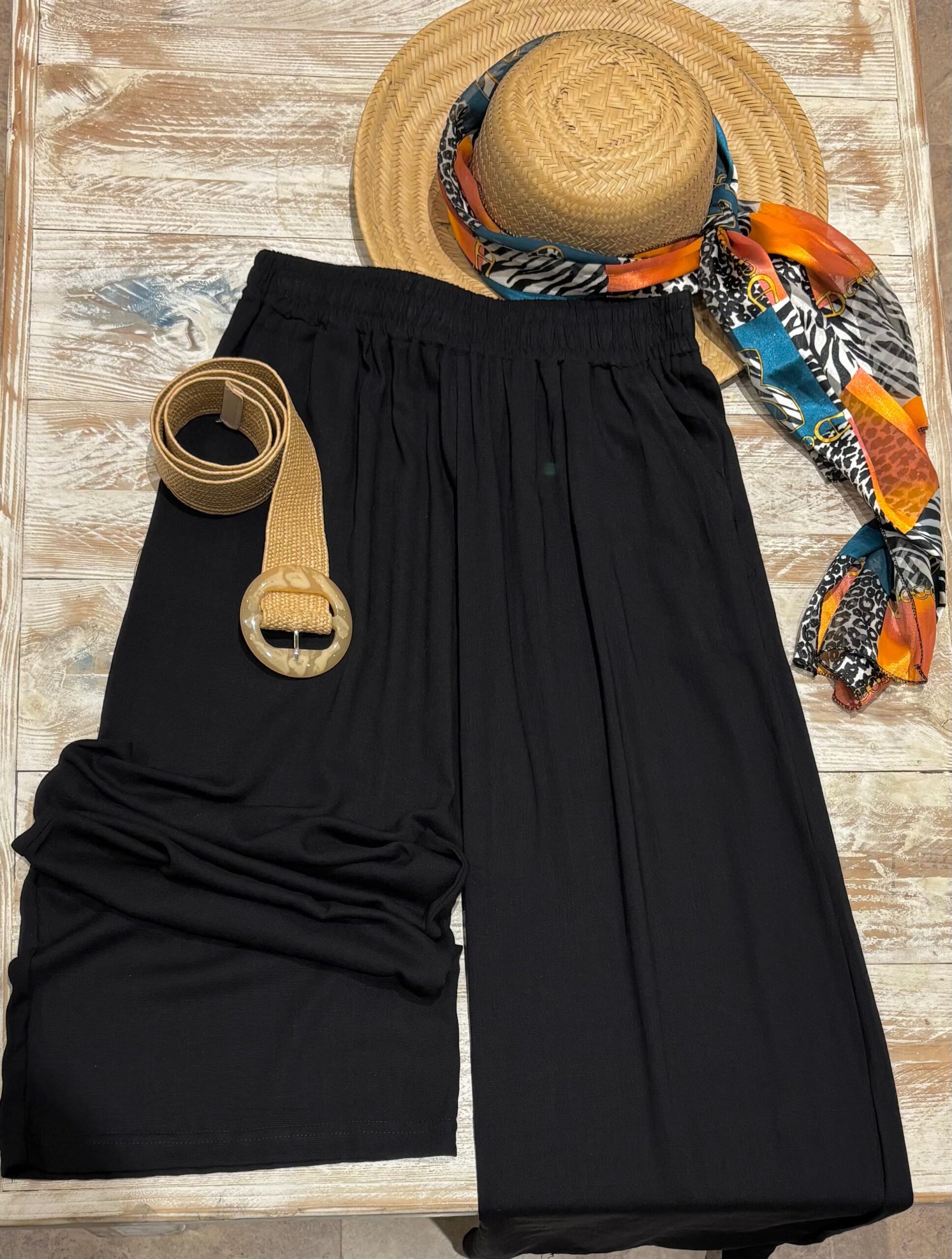 Pantalón palazzo negro