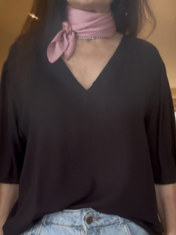 Blusa oversize negra
