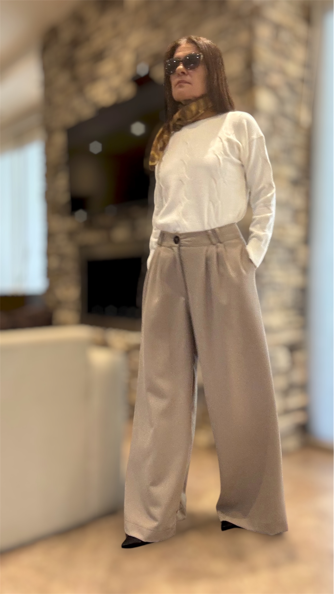 Sweater bremer tramado crema - Imagen 4