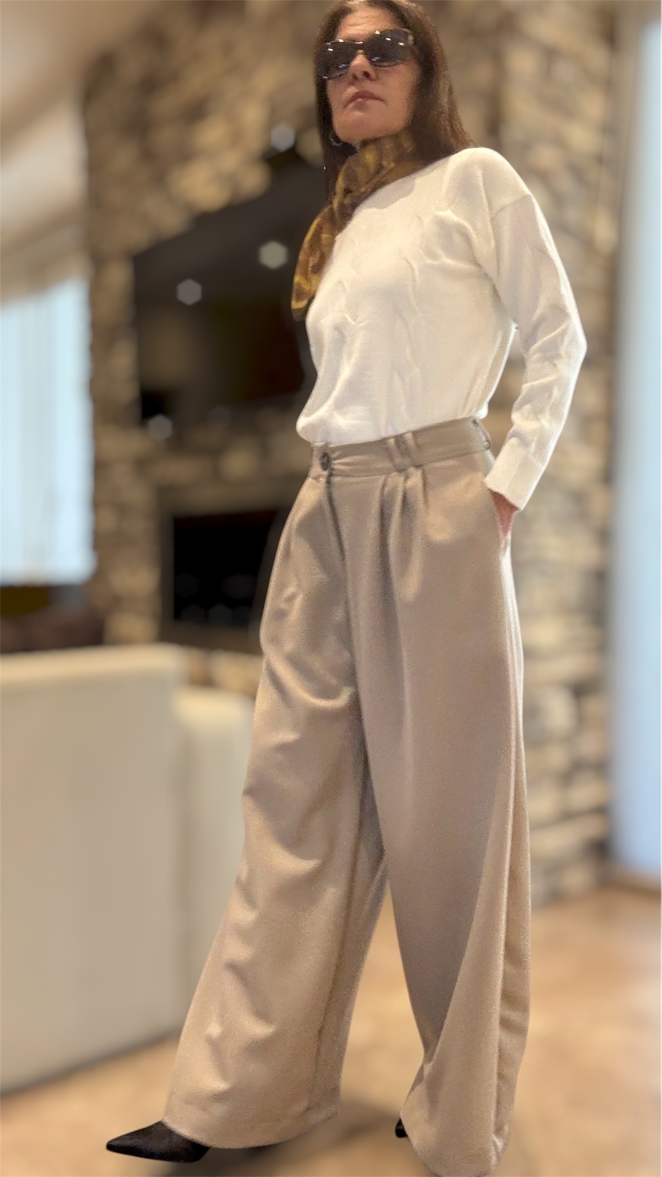 Sweater bremer tramado crema - Imagen 2