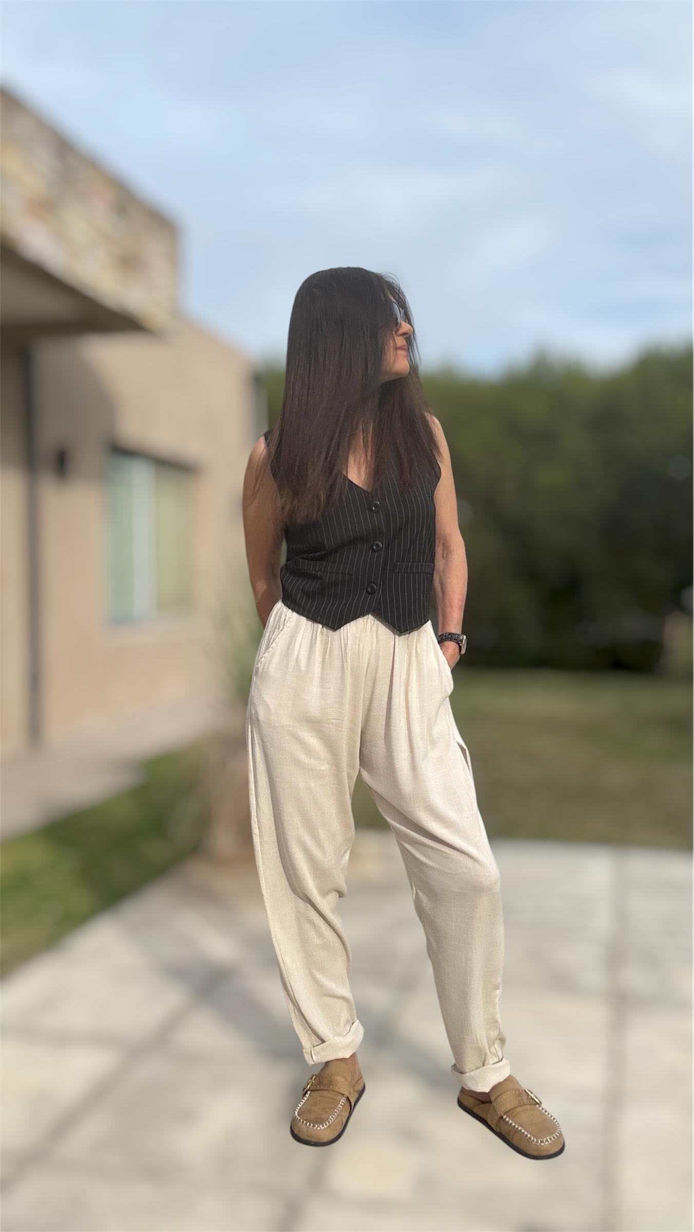 Pantalón avena tipo babucha - Imagen 5