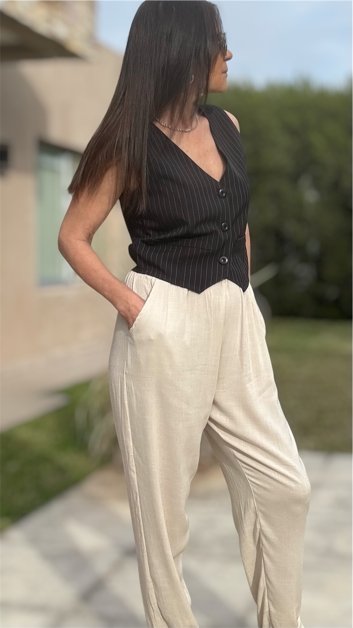 Pantalón avena tipo babucha - Imagen 6