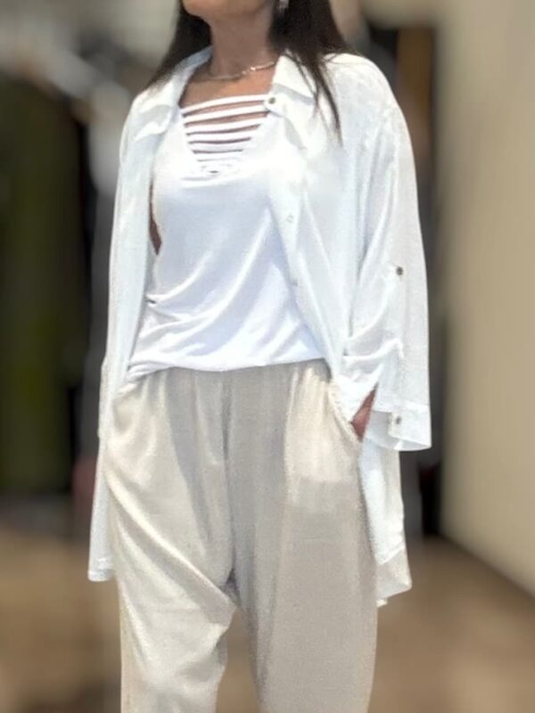 Camisa maxi blanca