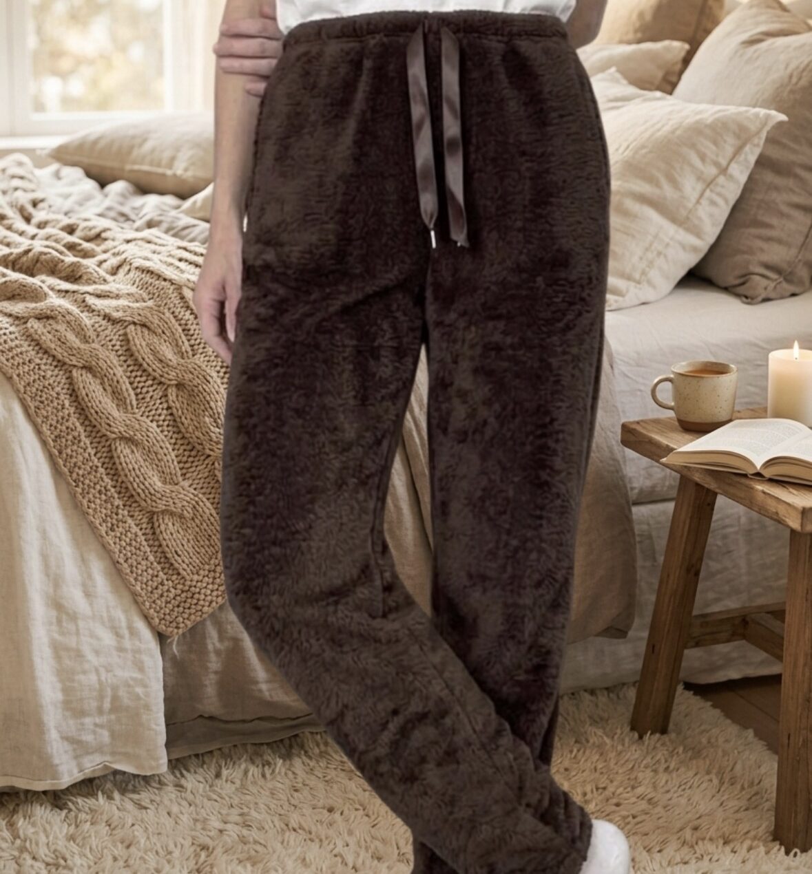 Pantalón Relax polar soft choco T4