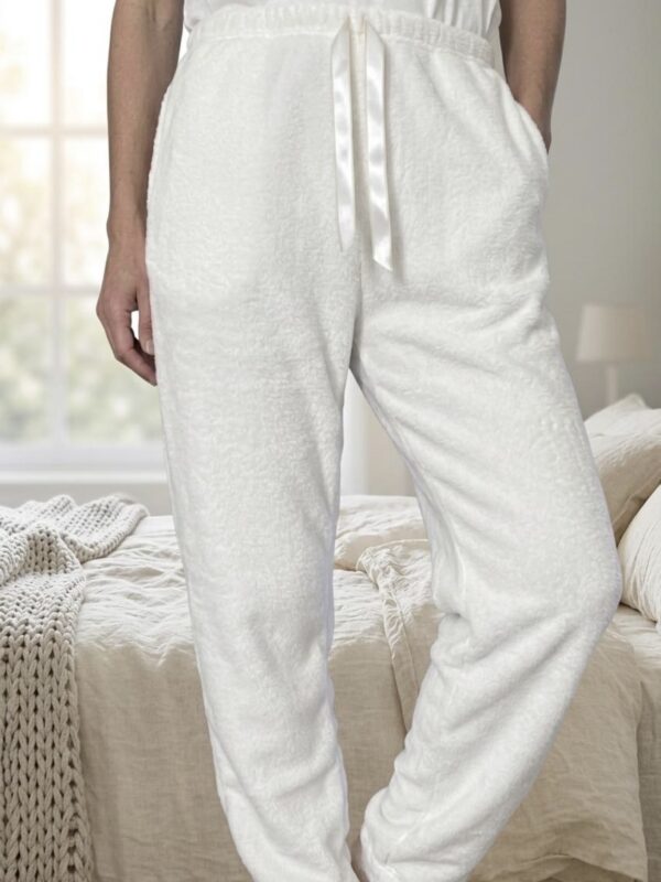 Pantalón Relax polar soft blanco T3