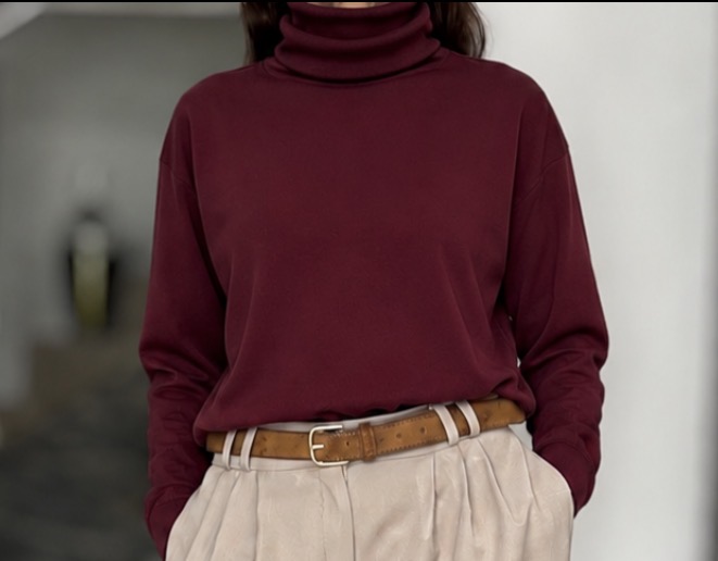 Polera bremer borgoña