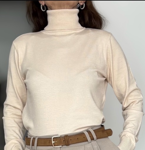 Polera bremer manteca