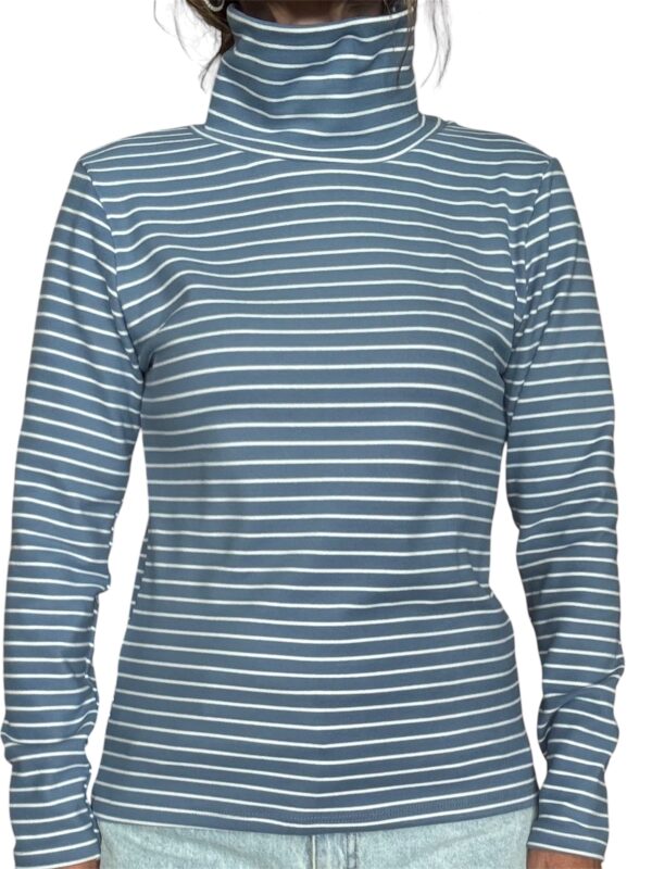 Polera termica rayada soft touch