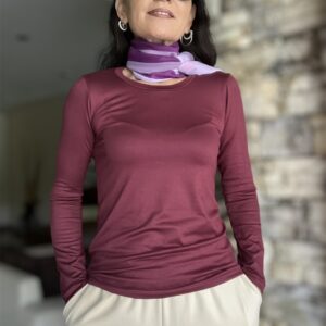 Remera primera piel de vestir Borgoña