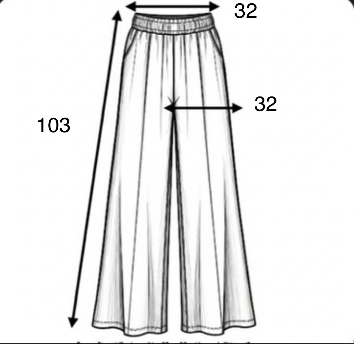 Pantalón wide leg gamuzado vainilla - Image 3